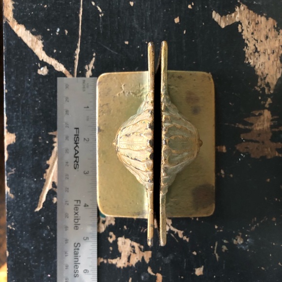 Vintage Brass Native American Bookends - Picture 8 of 10